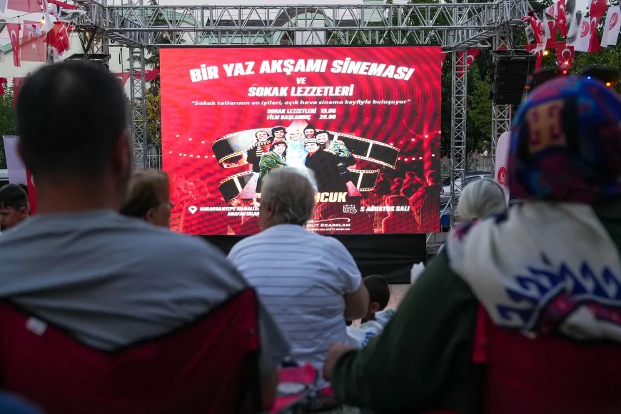 Keçiören’de Açık Hava Sinemasıyla Nostalji ve Mahalle Kültürü Buluştu